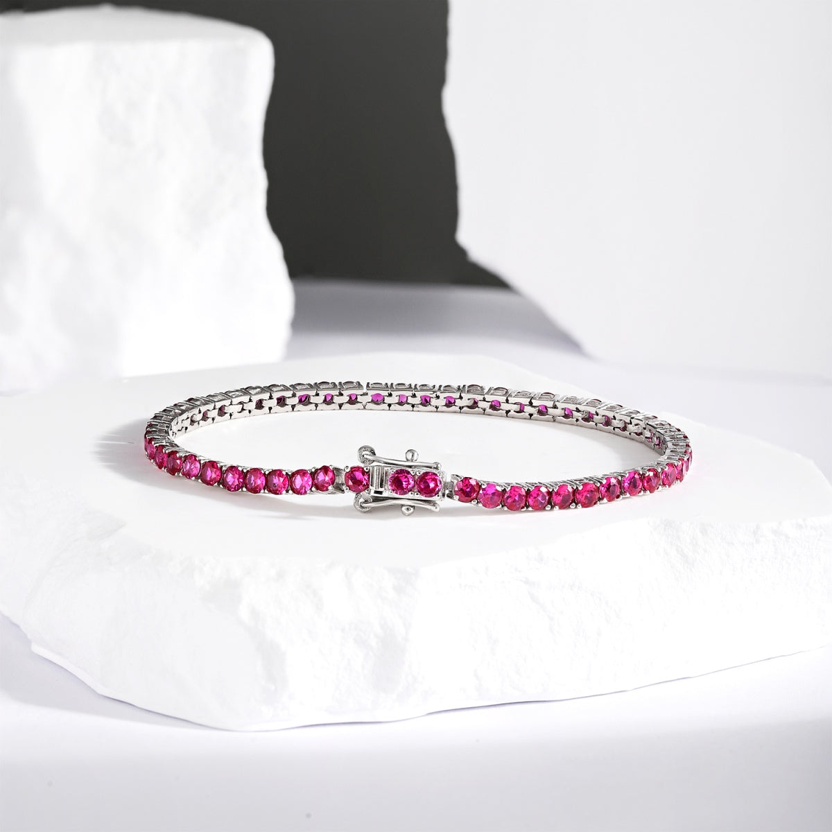 Pomuse Radiant Colorful Round Cut Party Bracelet