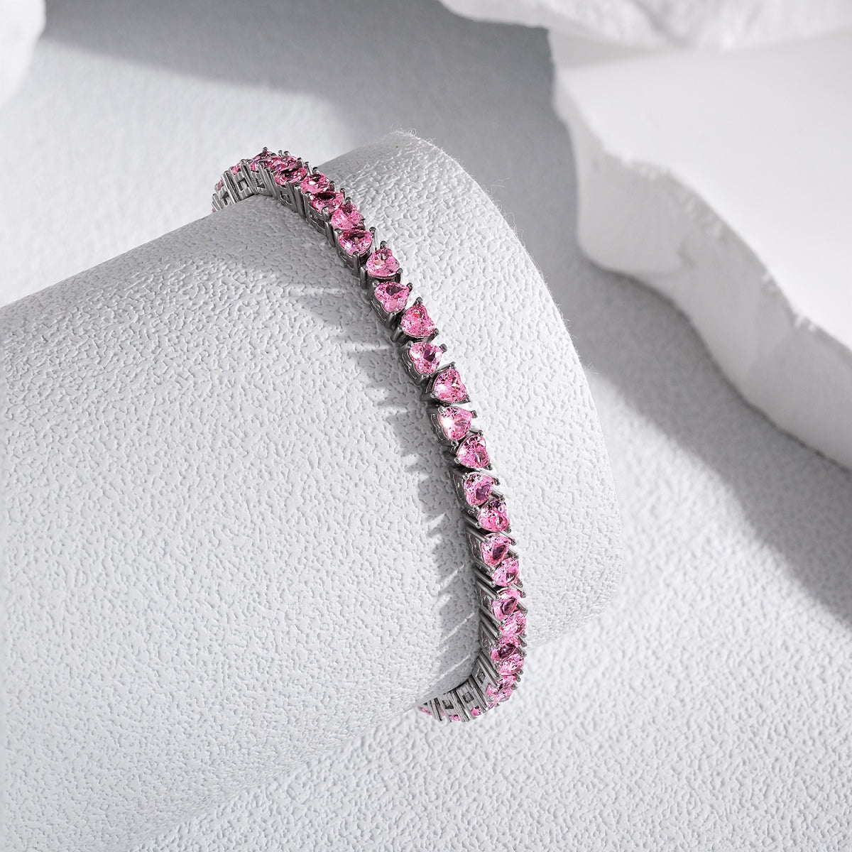 Pomuse Dazzling Romantic Heart Shape Lover Bracelet