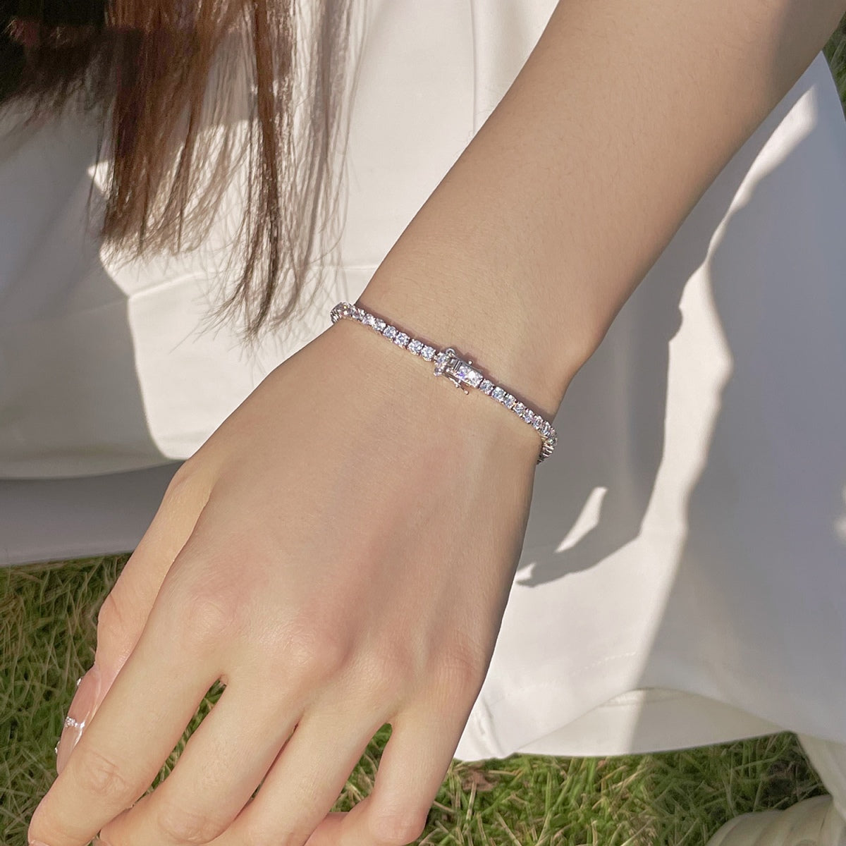 Pomuse Radiant Colorful Round Cut Party Bracelet