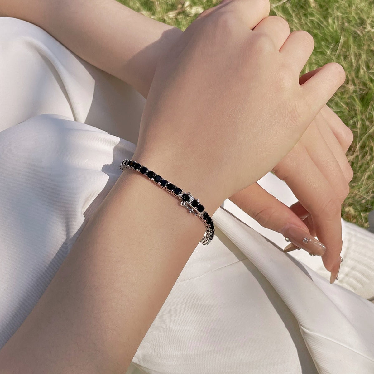 Pomuse Radiant Colorful Round Cut Party Bracelet
