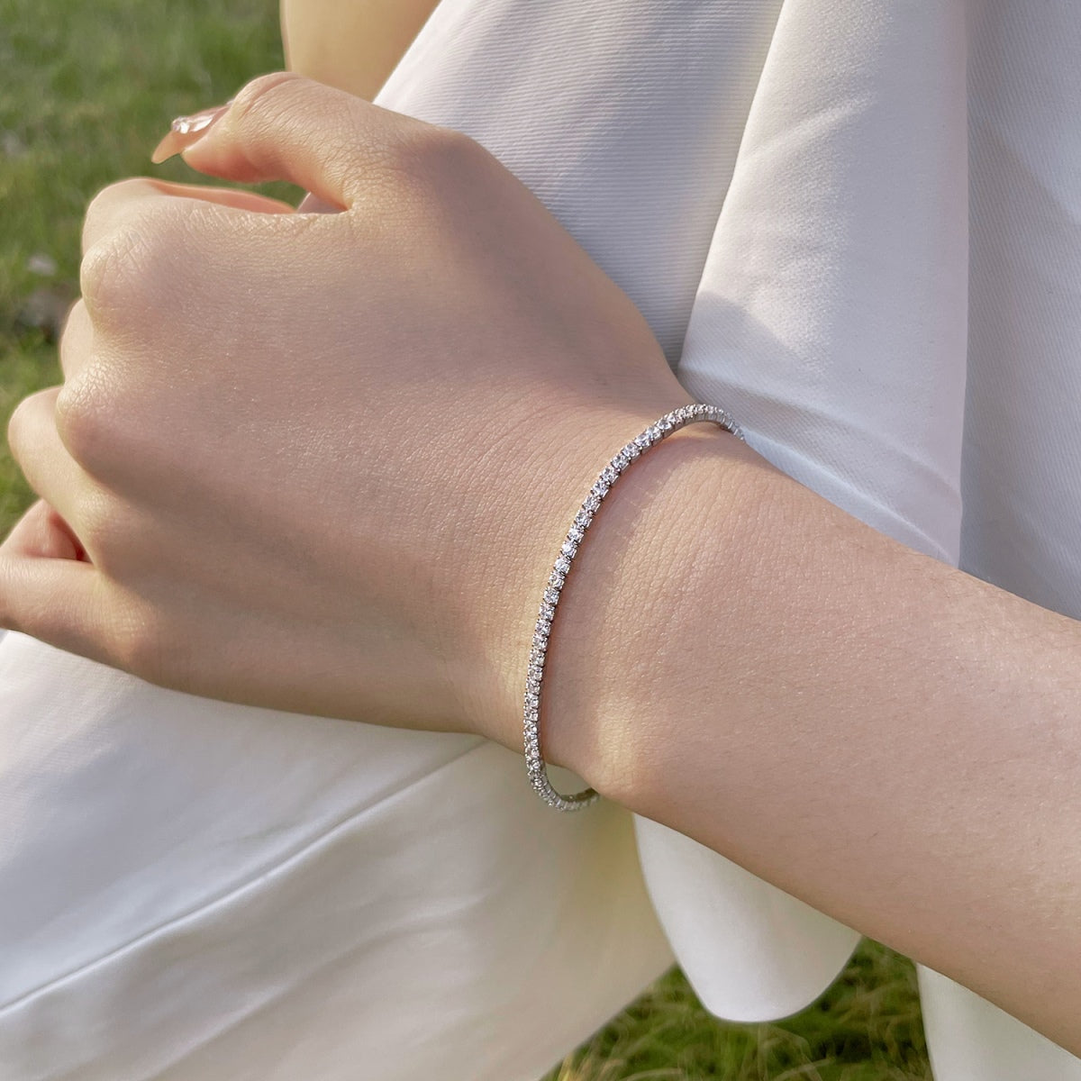Pomuse Radiant Colorful Round Cut Party Bracelet
