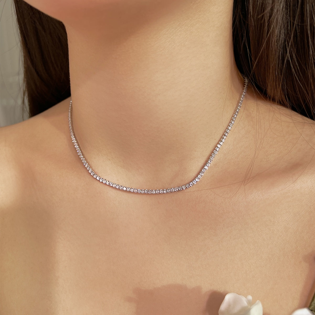 Pomuse – Zarte Tenniskette in runder Form