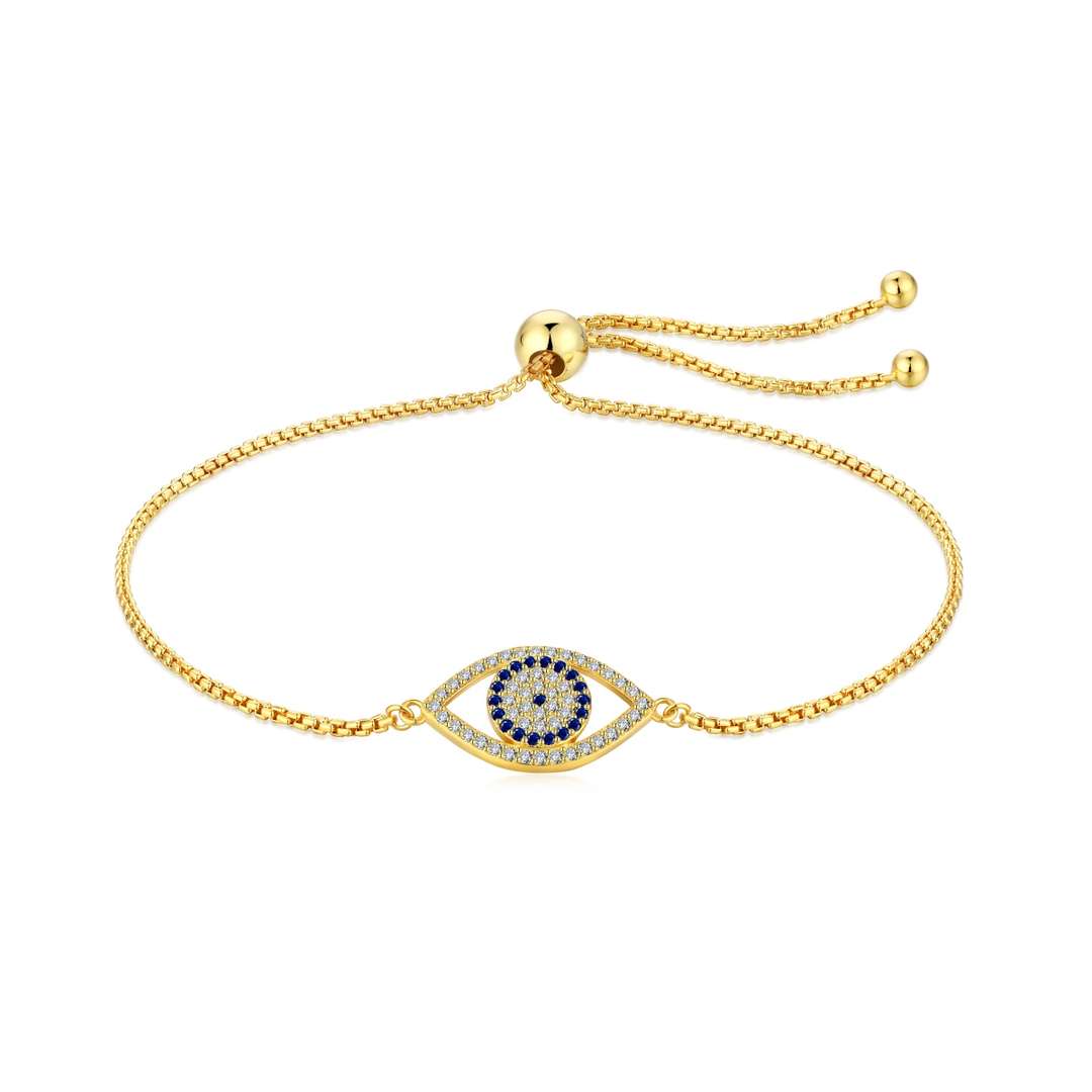 Pomuse Dazzling Eye Shape Necklace