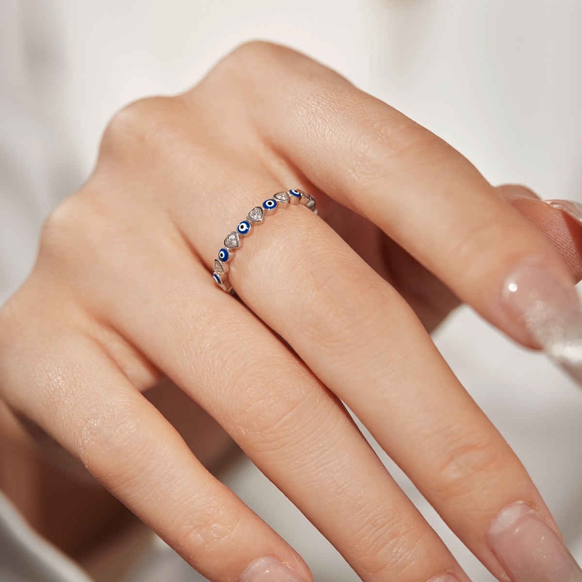 Pomuse Radiant Colorful Round Shape Daily Ring