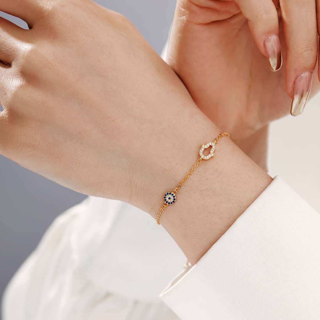 Pomuse Gost Shape & Round Shape Necklace