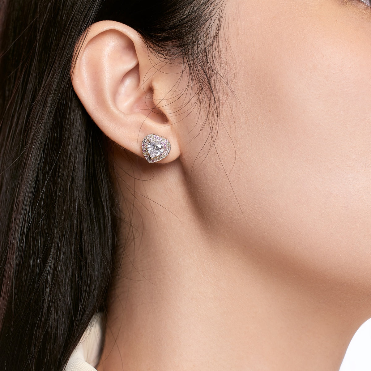 Pomuse Dazzling Heart Shape Lover Earrings