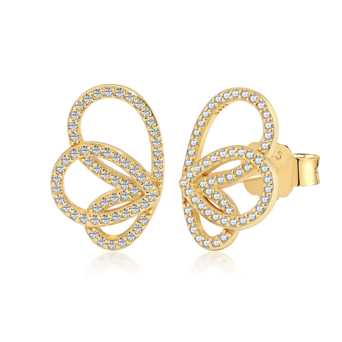 Pomuse – Exquisite Ohrringe in Schmetterlingsform