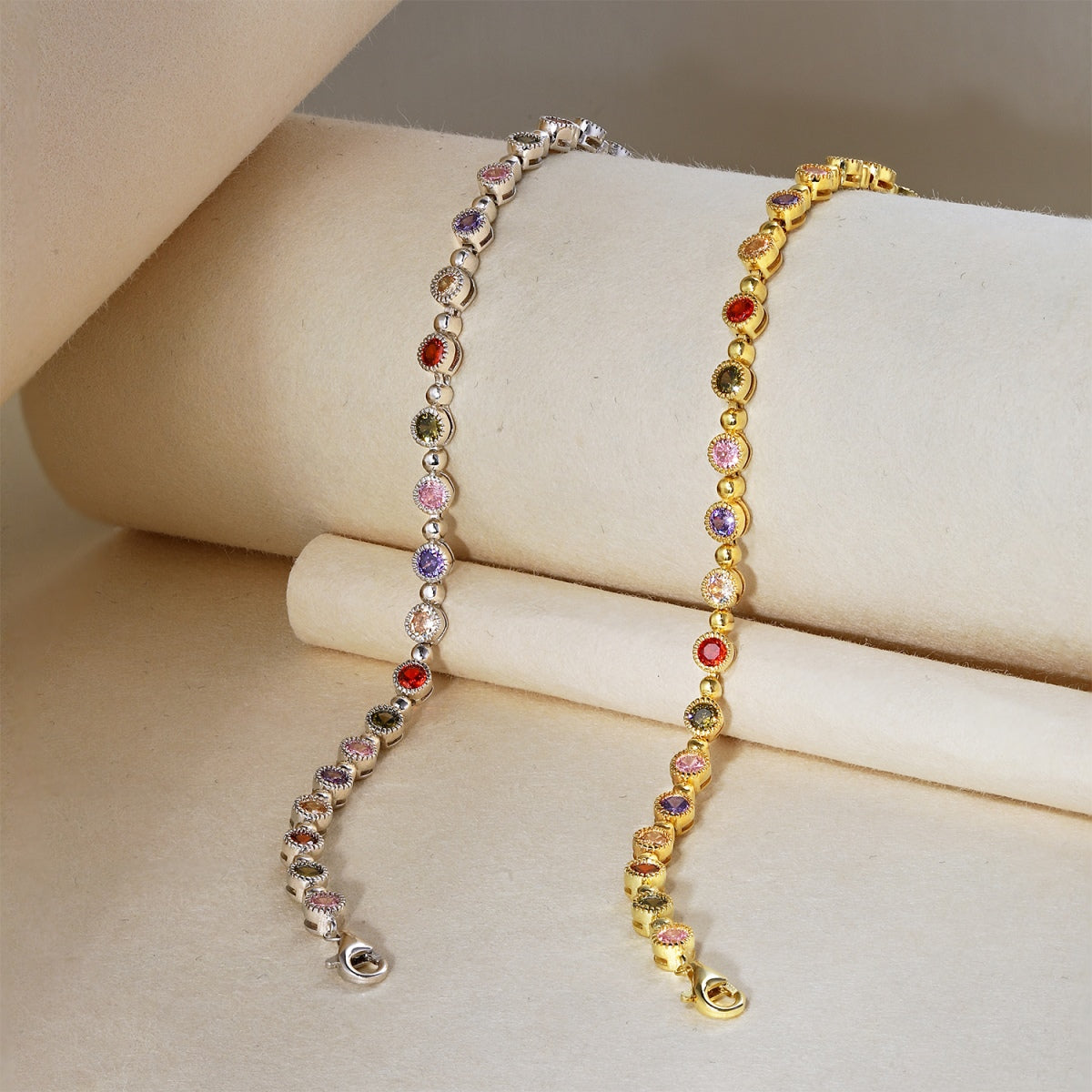 Pomuse Sparkling Exquisite Round Cut Party Bracelet