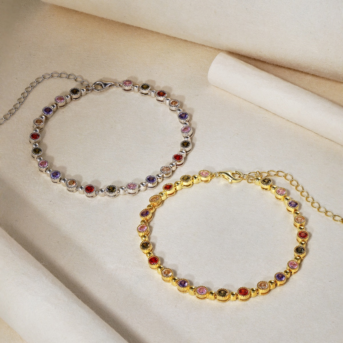Pomuse Sparkling Exquisite Round Cut Party Bracelet