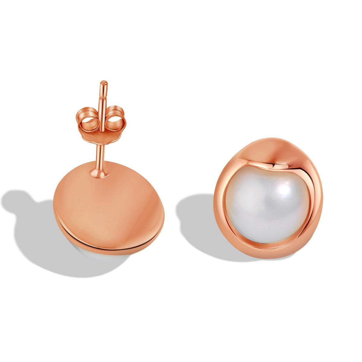 Pomuse Dainty Bread Pearl Earrings