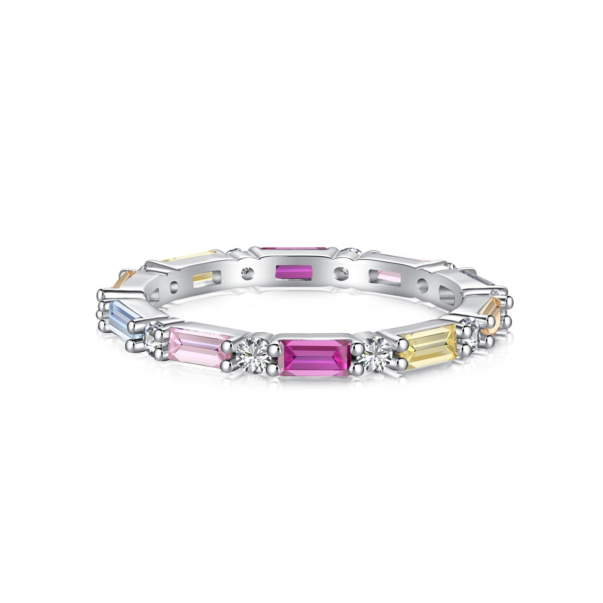 Pomuse – Eleganter Alltagsring im Radiantschliff „Lively In Shades“