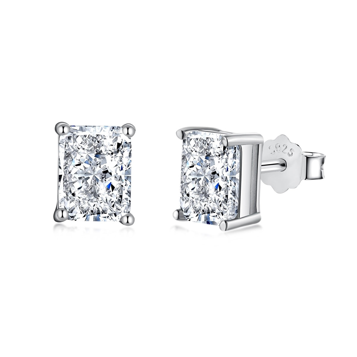 Pomuse Radiant Luxurious Princess Cut Daily Earrings