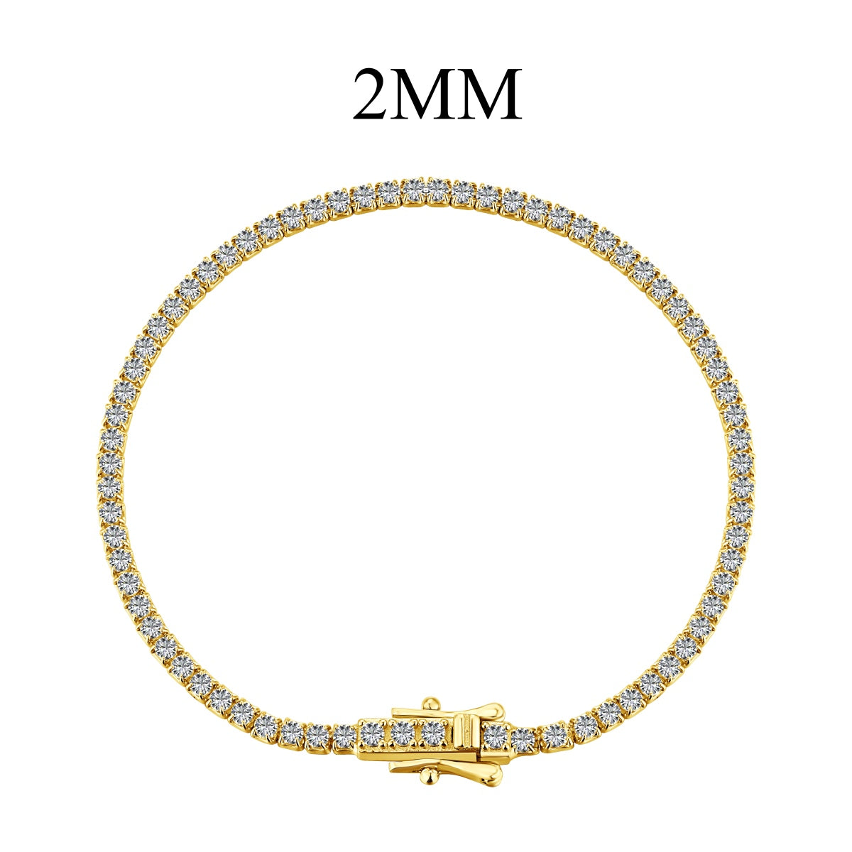 Pomuse Radiant Colorful Round Cut Party Bracelet