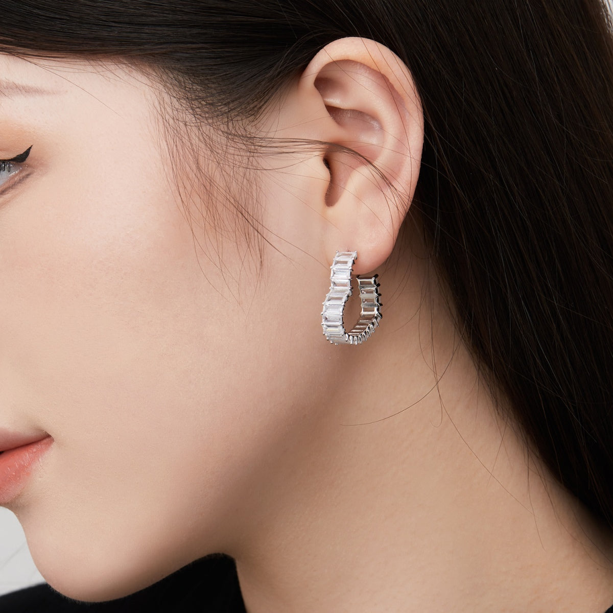 Pomuse Radiant Heart Cutout Earrings