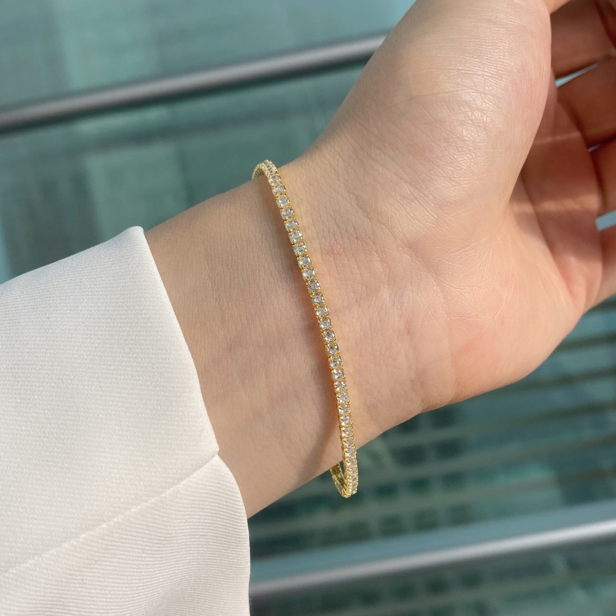 Pomuse Radiant Colorful Round Cut Party Bracelet