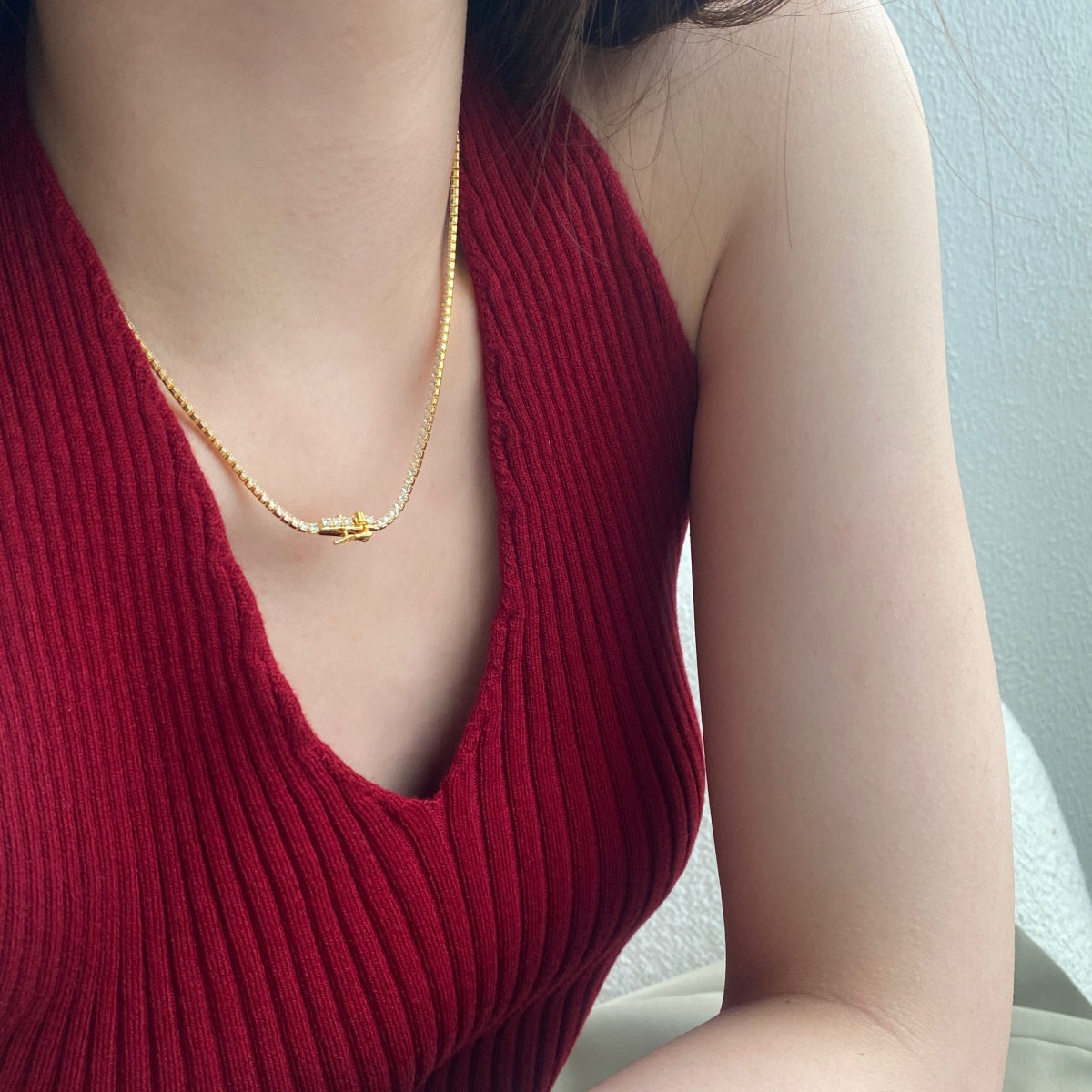 Pomuse – Zarte Tenniskette in runder Form