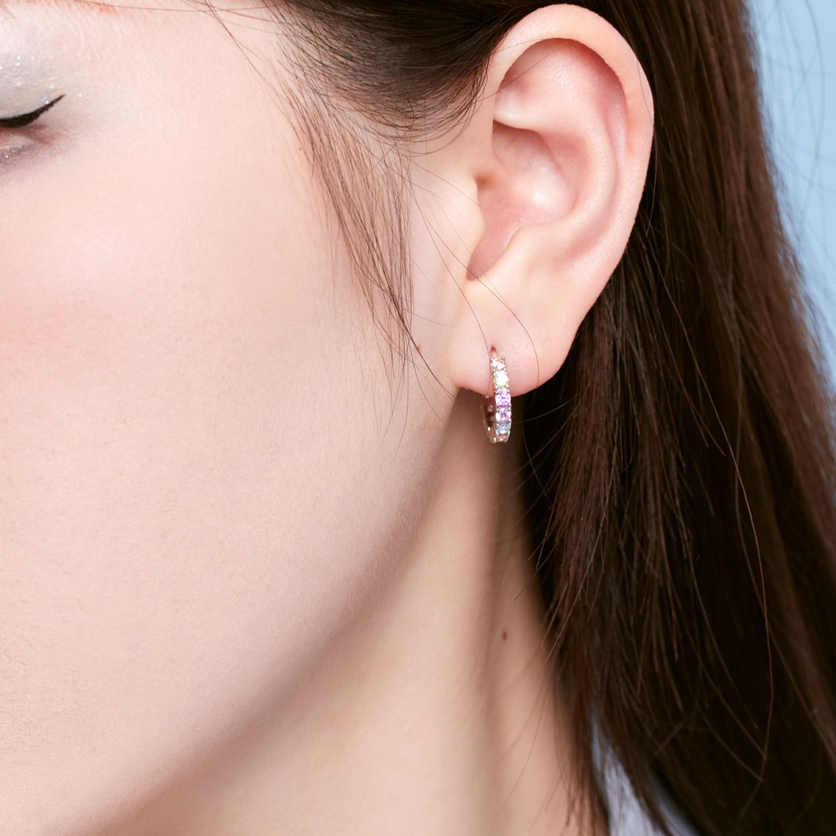 Pomuse Radiant Colorful Round Cut Earrings
