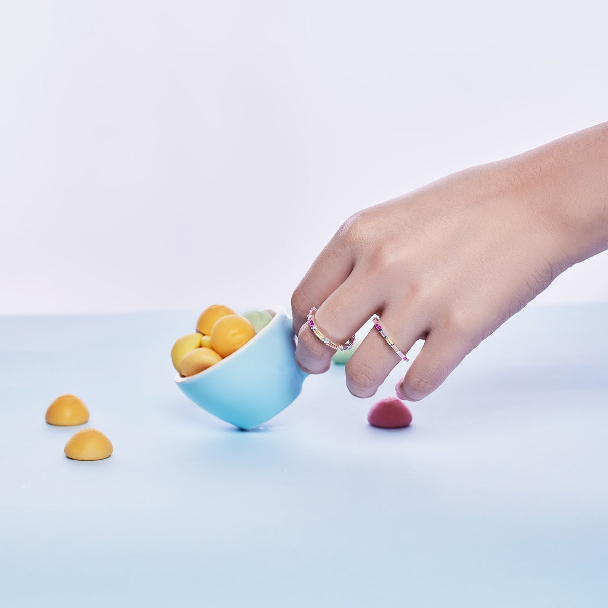 Pomuse – Eleganter Alltagsring im Radiantschliff „Lively In Shades“