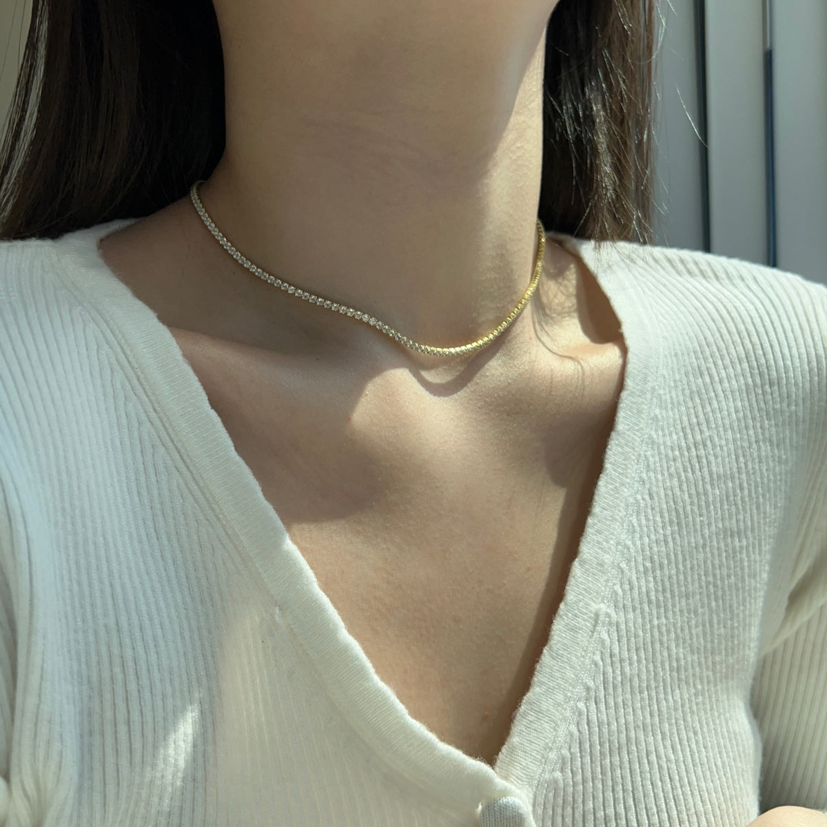 Pomuse – Zarte Tenniskette in runder Form