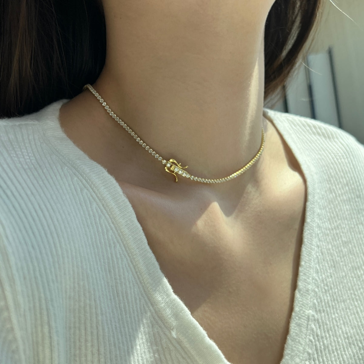 Pomuse – Zarte Tenniskette in runder Form