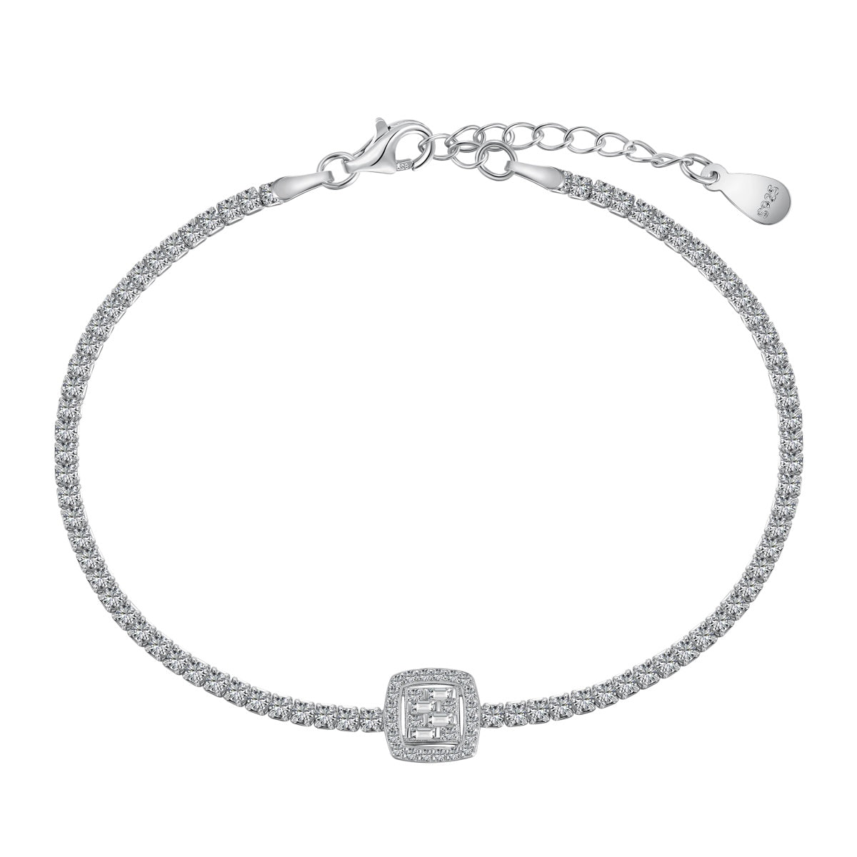 Pomuse Luxurious Dazzling Square Shape Banquet Bracelet