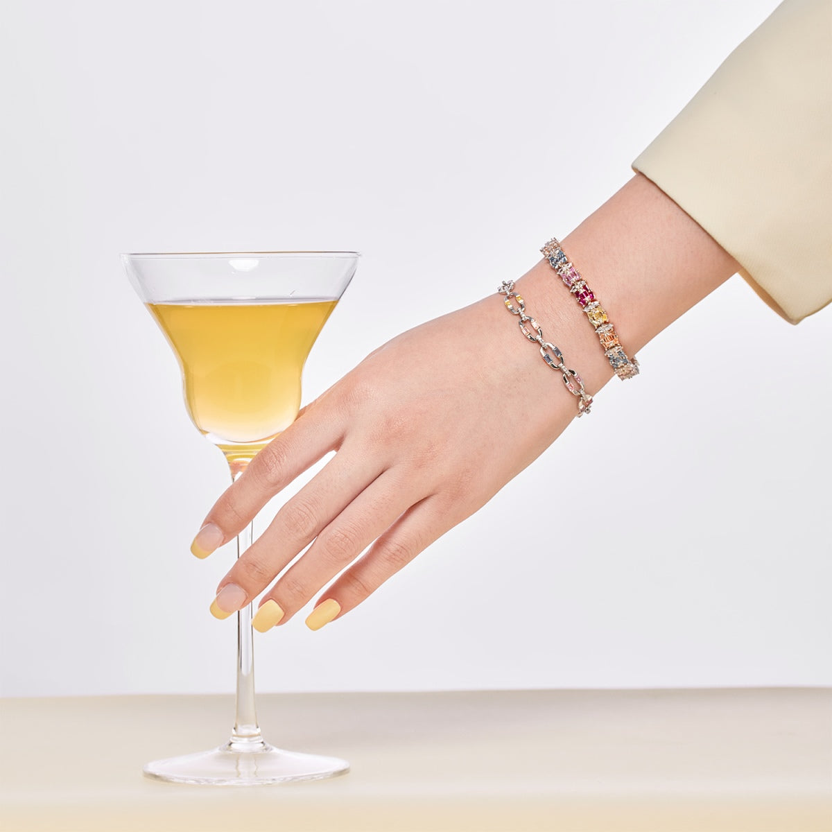 Pomuse Delicate Colorful Multi Cut Party Bracelet