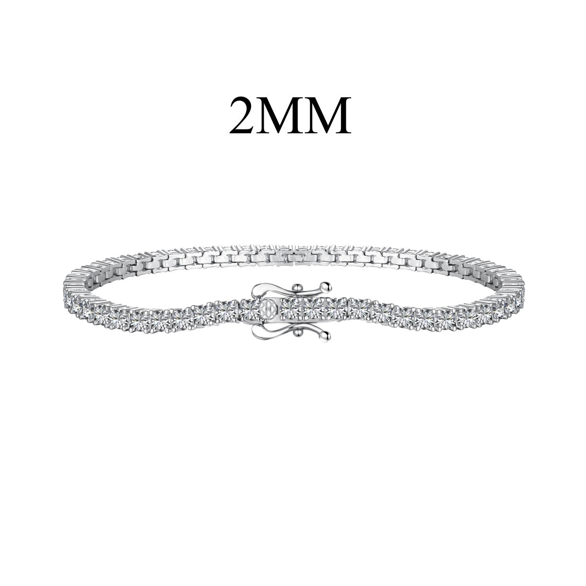 Pomuse Dazzling Exquisite Round Cut Daily Bracelet