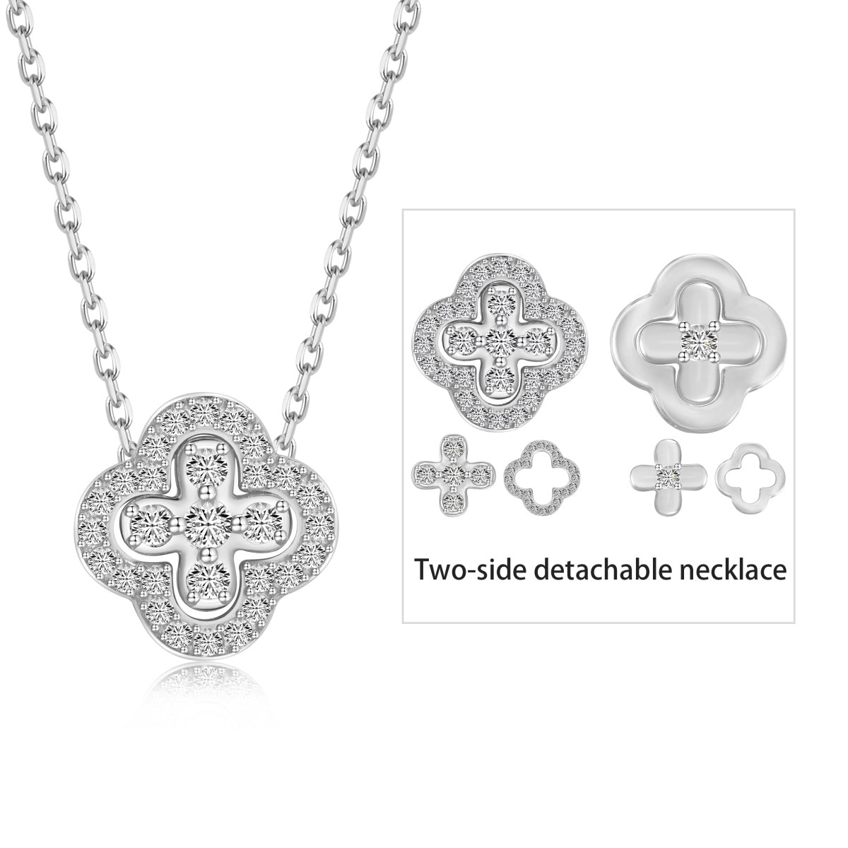 Pomuse Four-Leaf Clover Various DIY Wearable Necklaces