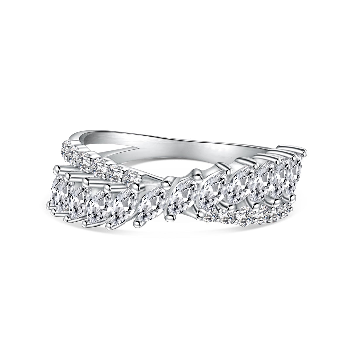 Pomuse Unique Colorful Marquise Cut Daily Ring