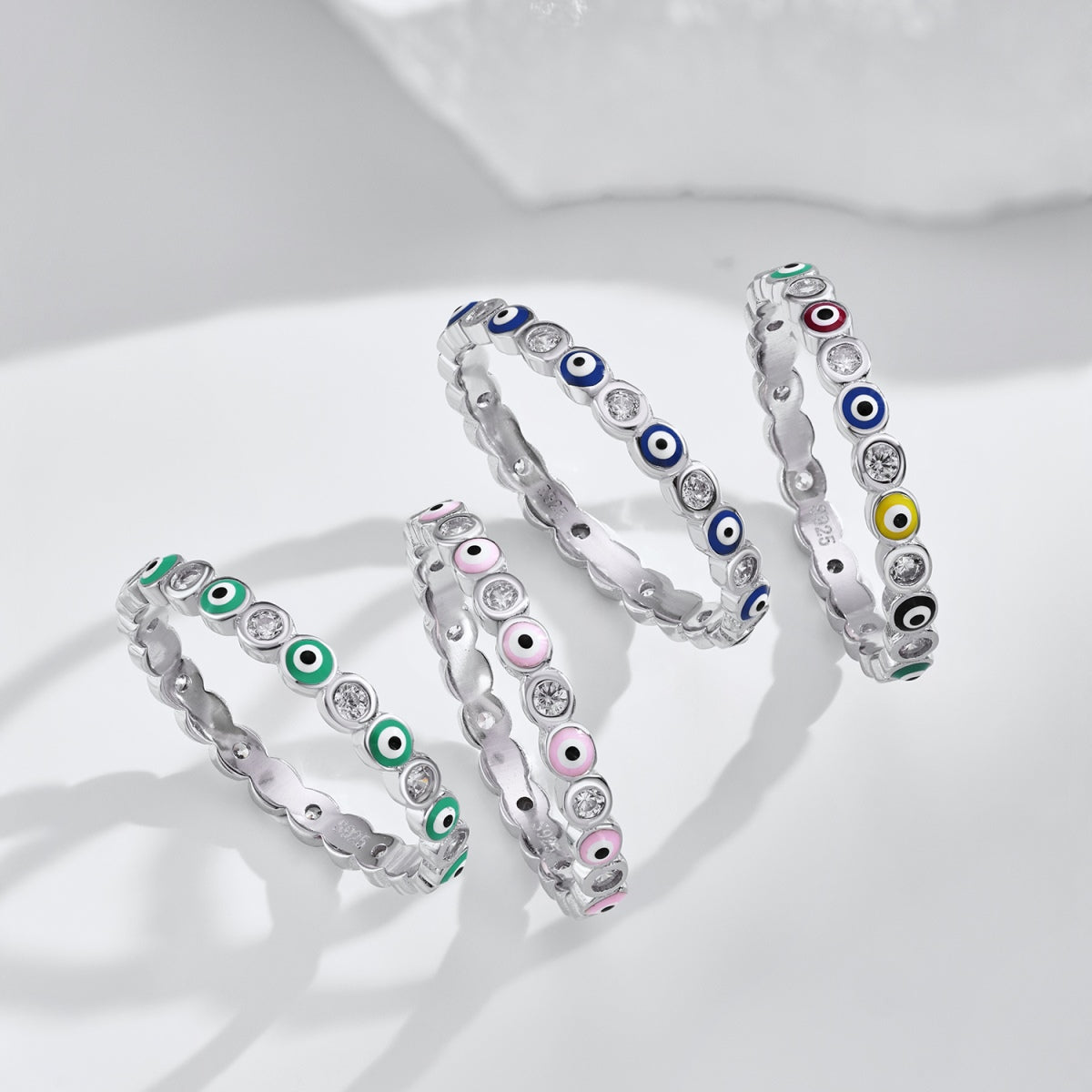 Pomuse Sparkling Vibrant Round Shape Daily Ring