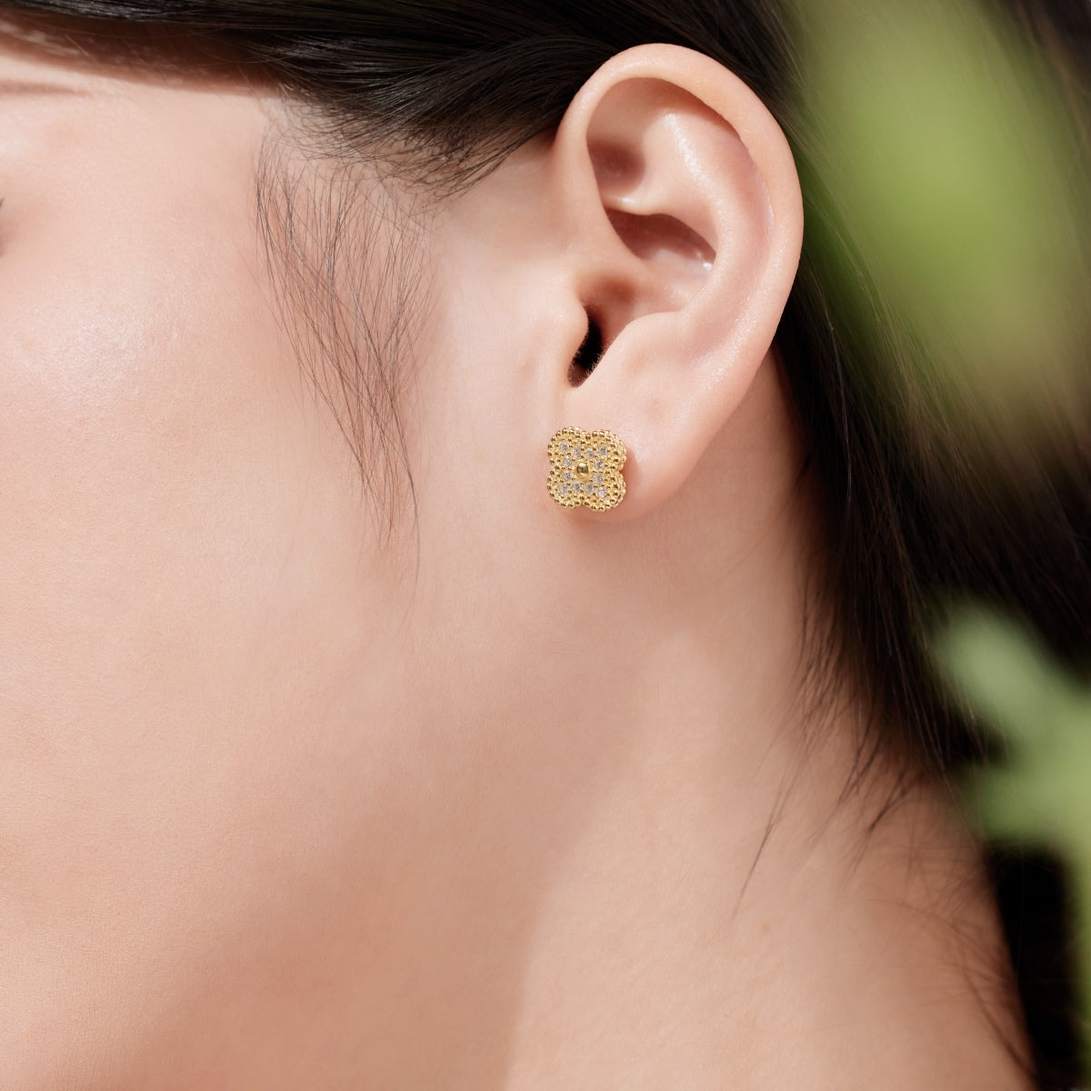 Pomuse Four Leaf Clover Fashion Earrings