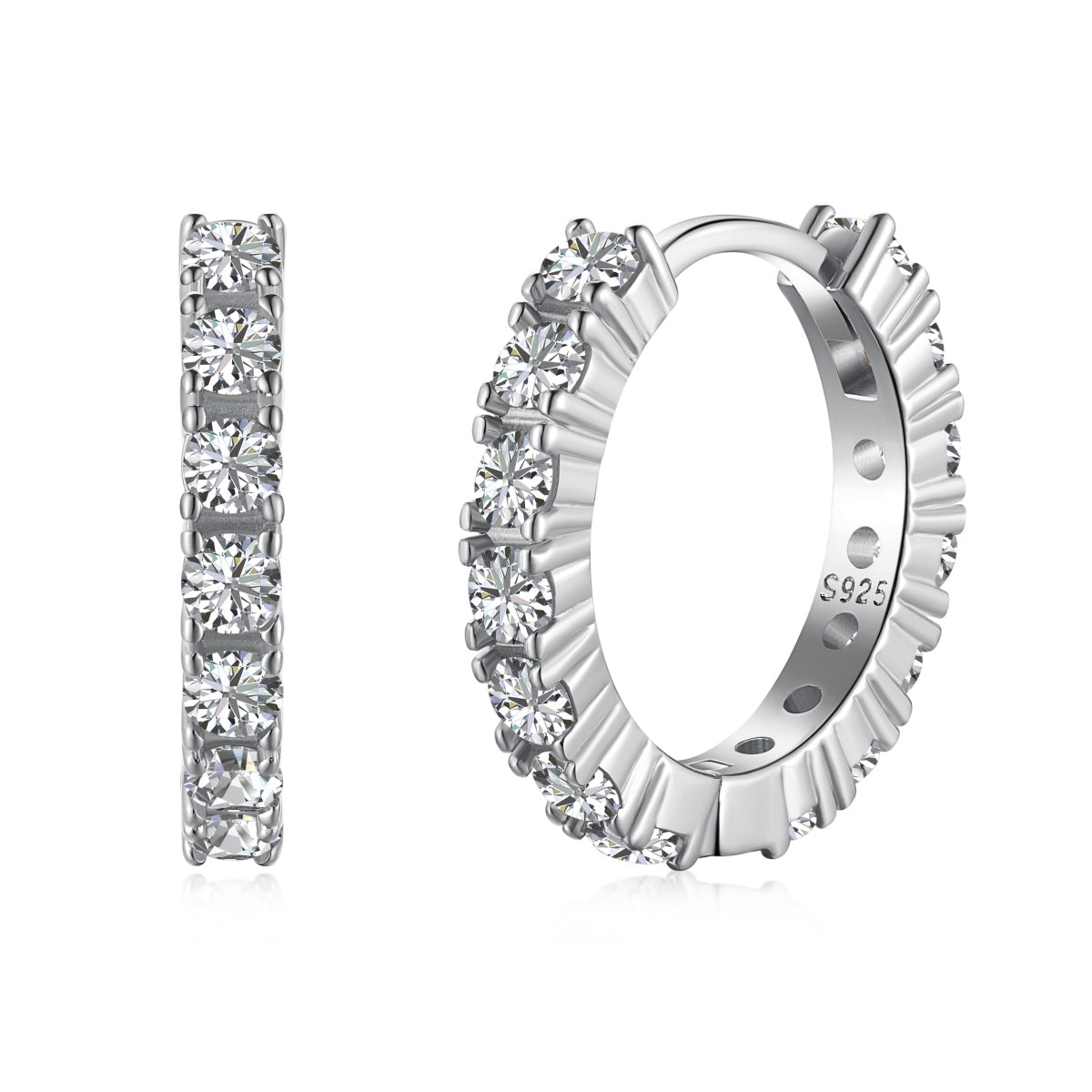 Pomuse Radiant Colorful Round Cut Earrings