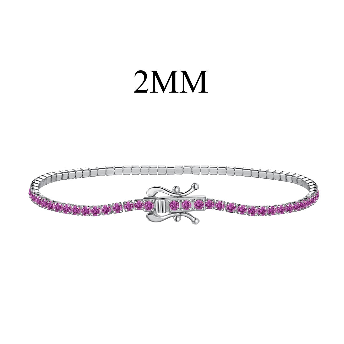 Pomuse Radiant Colorful Round Cut Party Bracelet