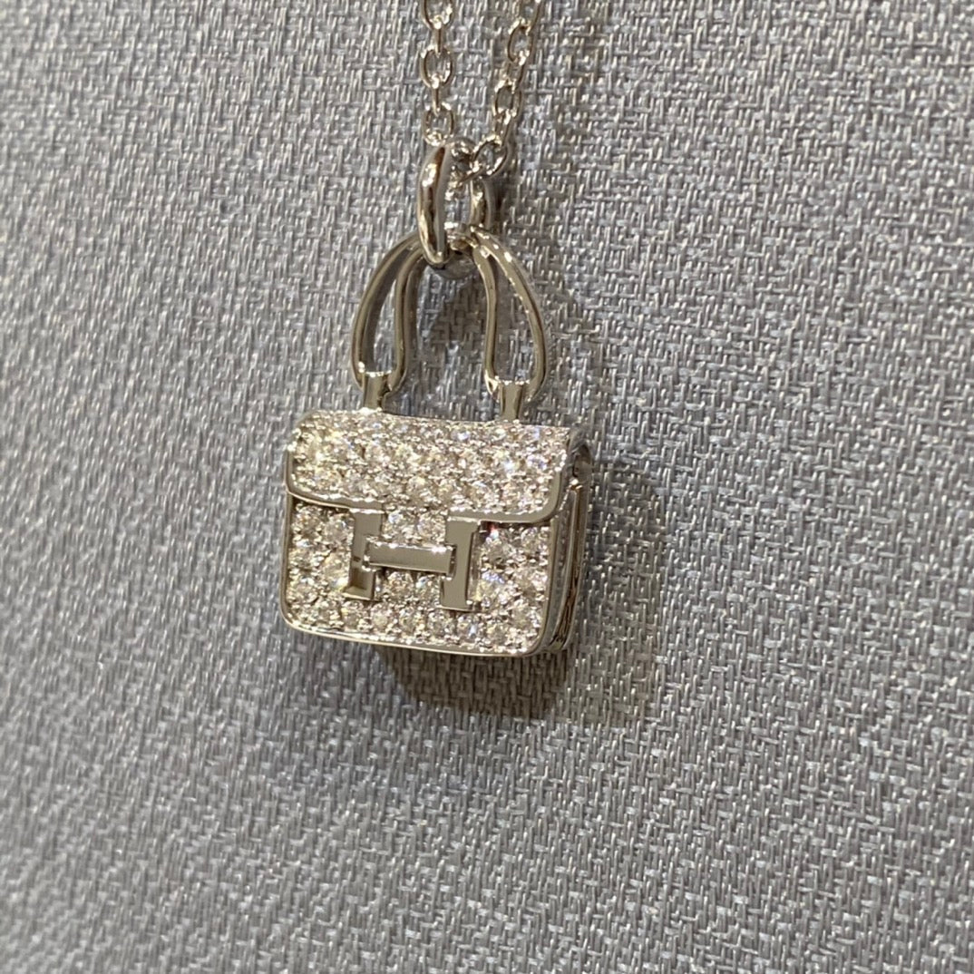 Pomuse CONSTANCE ANHÄNGER DIAMANT HALSKETTE