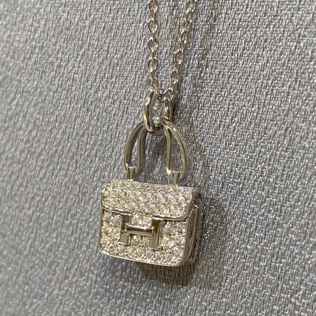 Pomuse CONSTANCE ANHÄNGER DIAMANT HALSKETTE