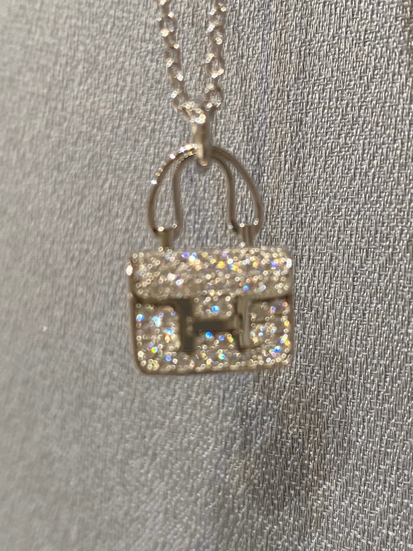 Pomuse CONSTANCE ANHÄNGER DIAMANT HALSKETTE