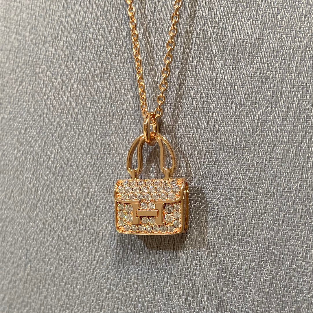 Pomuse CONSTANCE ANHÄNGER DIAMANT HALSKETTE