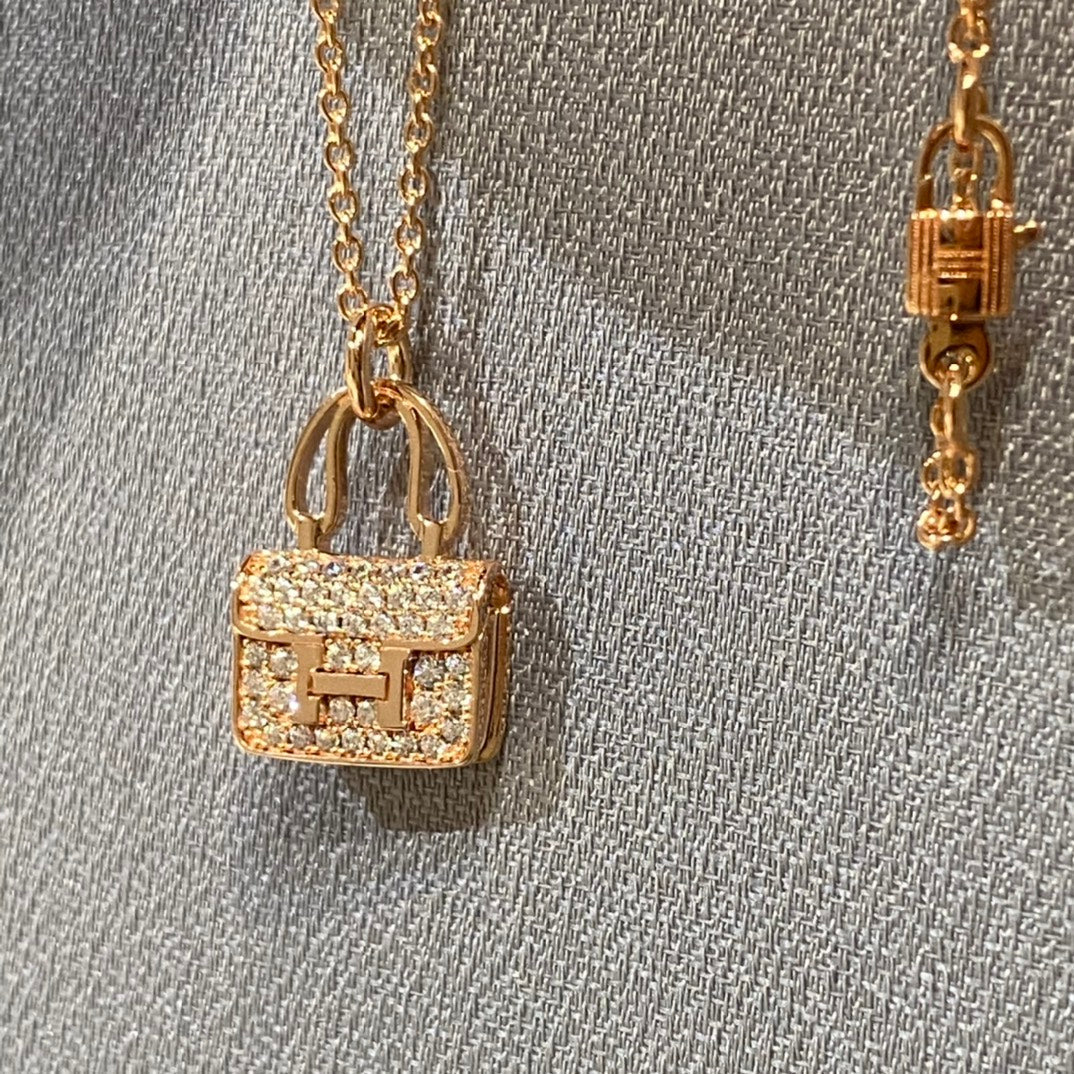 Pomuse CONSTANCE ANHÄNGER DIAMANT HALSKETTE