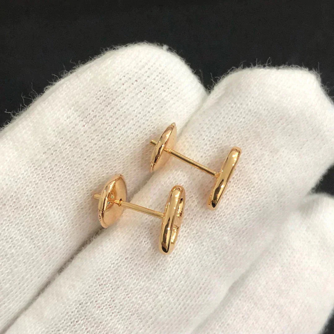 Pomuse CHAINE KLEINE OHRRINGE GOLD UND SILBER