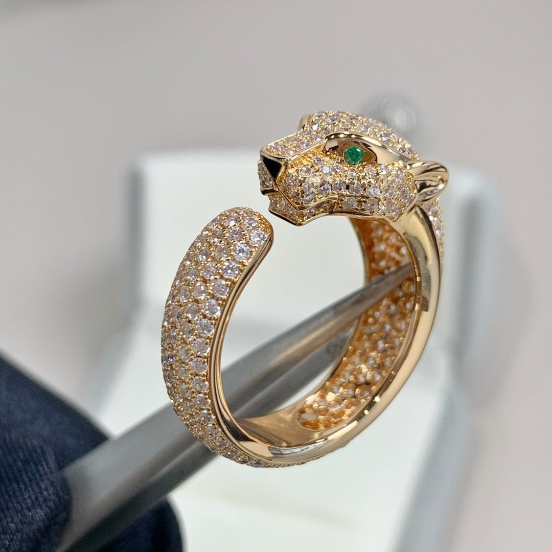 Pomuse PANTHERE ROSÉGOLD-DIAMANTRING