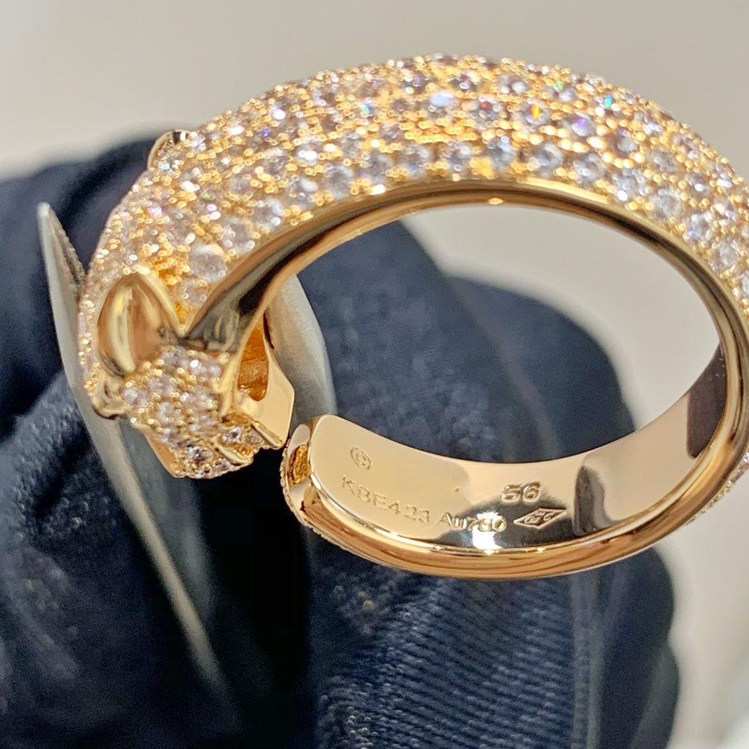 Pomuse PANTHERE ROSÉGOLD-DIAMANTRING