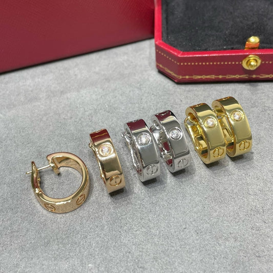 Pomuse LOVE 5,5 MM 1 DIAMANT OHRRINGE