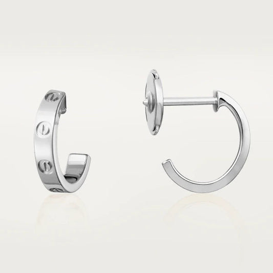 Pomuse LOVE OHRRINGE 2,65MM SILBER