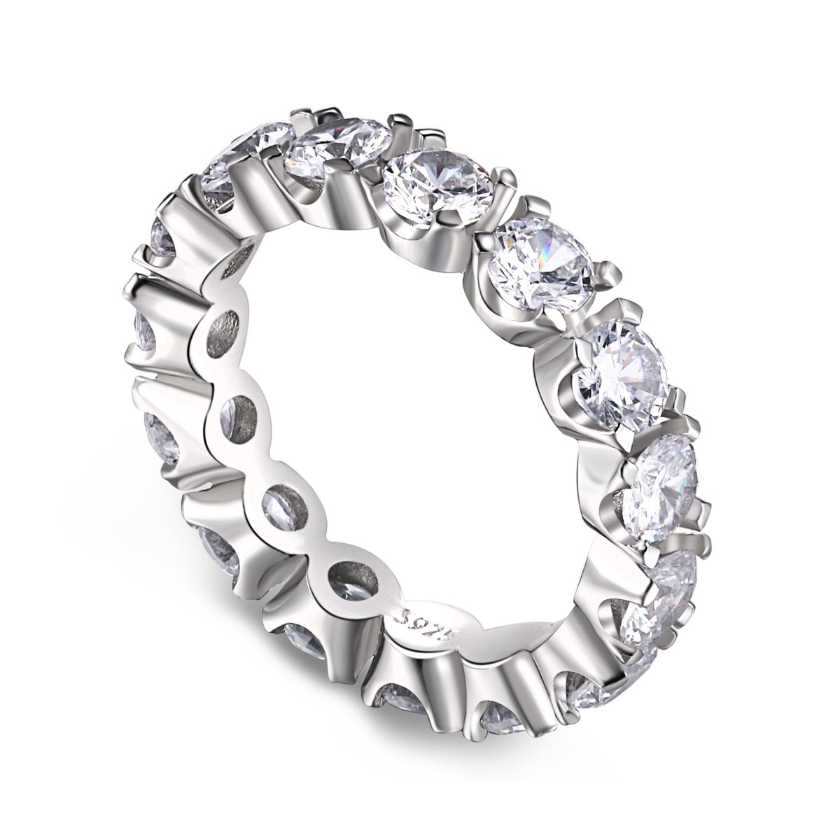 Pomuse Eternity Tennisring mit Rundschliff