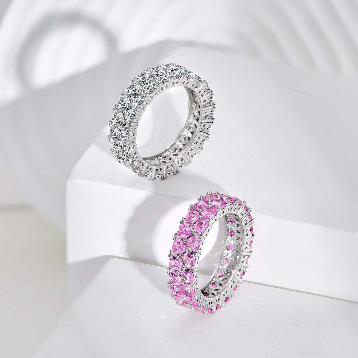Pomuse Sparkling Full Heart Ring