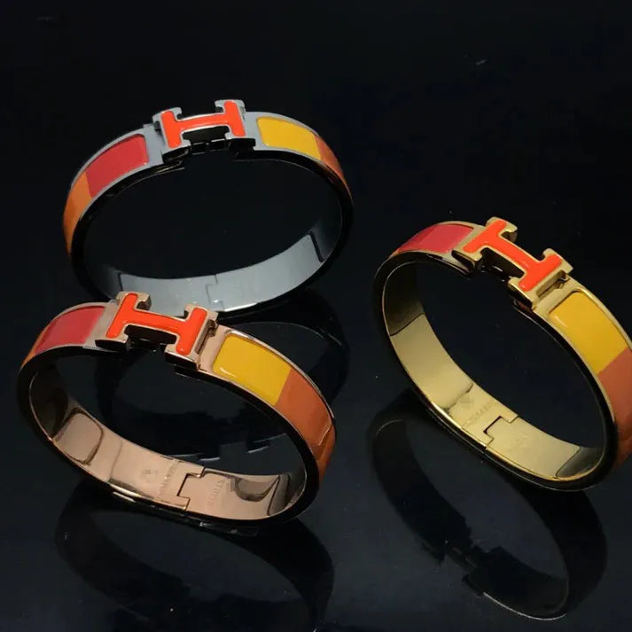 Pomuse H-ARMBAND ORANGE REGENBOGEN KERAMIK