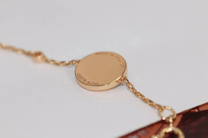 Pomuse Armband aus Roségold mit Malachit und Sternmotiv, 4 Motive