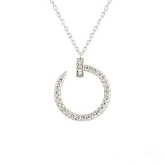 Pomuse JUSTE HALSKETTE SILBER DIAMANTEN
