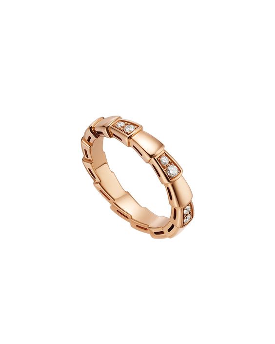 Pomuse SERPENTI RING PINK GOLD  3MM
