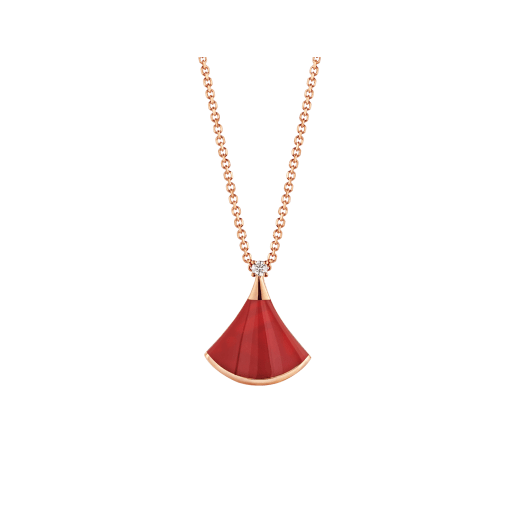 Pomuse DREAM HALSKETTE KARNEOL 1 DIAMANT